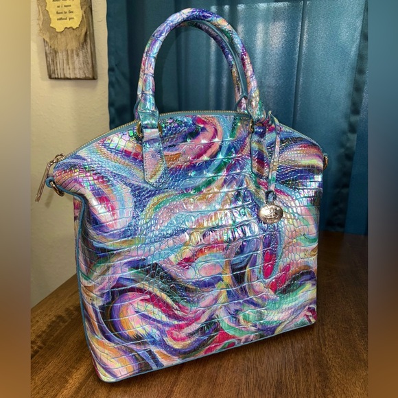 Brahmin NWT Lrg. Duxbury - Elope - Iridescent - Artistic/Whimsical - Picture 3 of 15